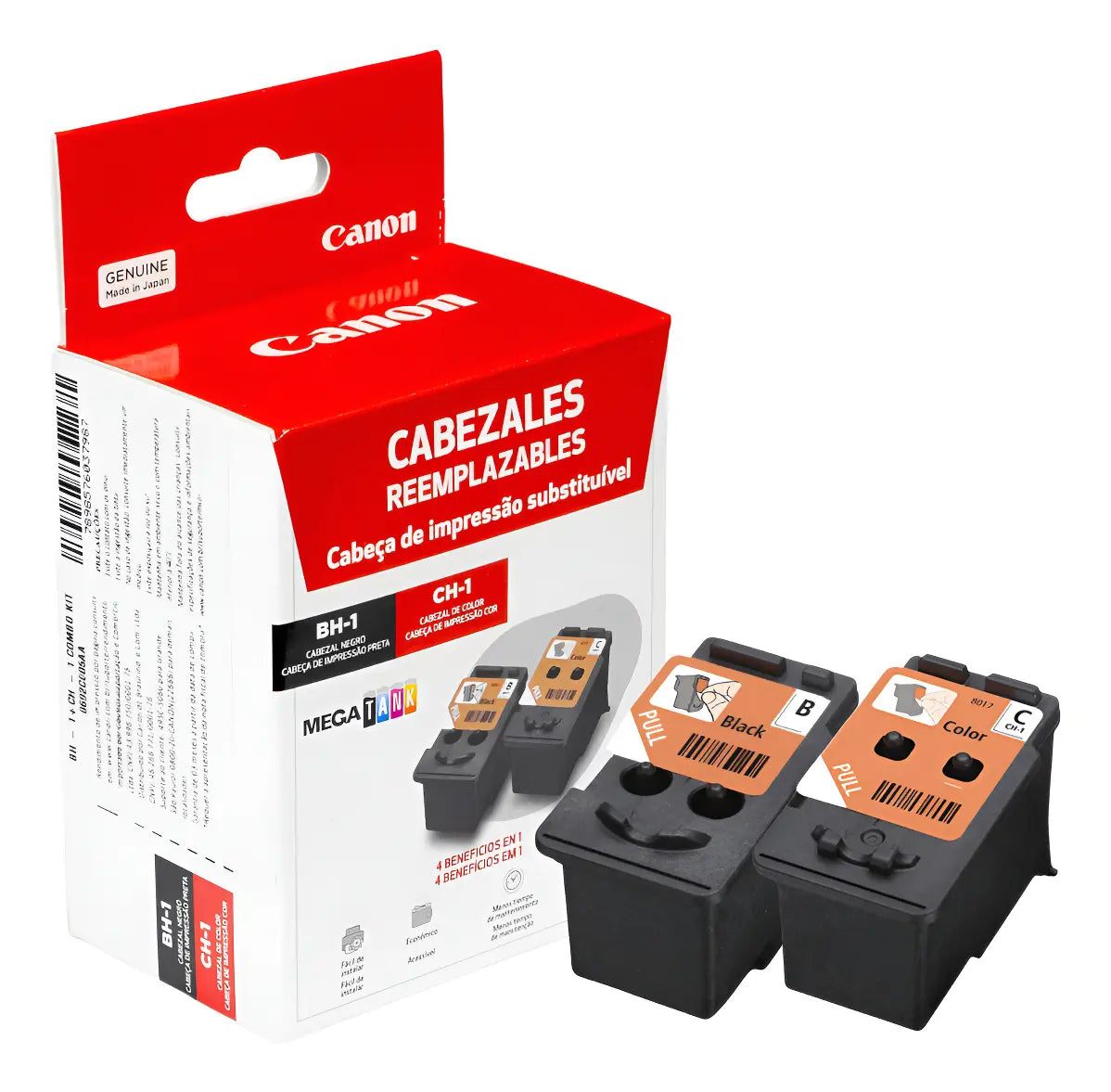 Kit Cabeças de Impressão Original Canon G3110 BH-1 CH-1 Combo Preta e Colorida