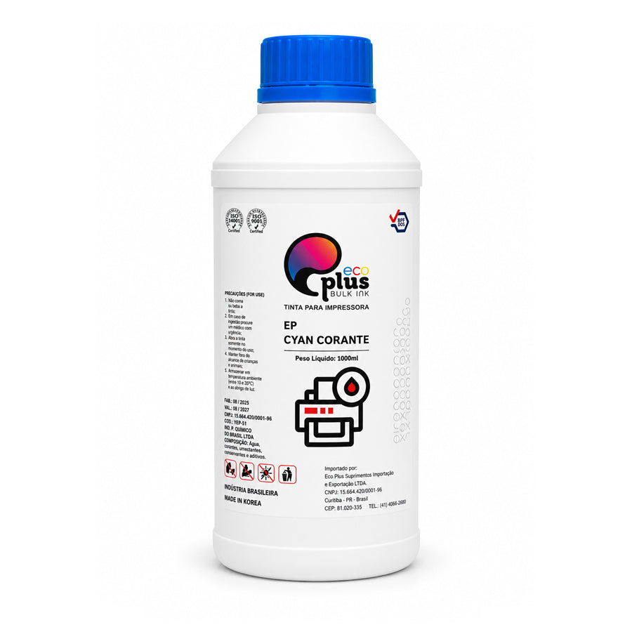 Tinta Corante Compatível para EPSON - EcoPlus