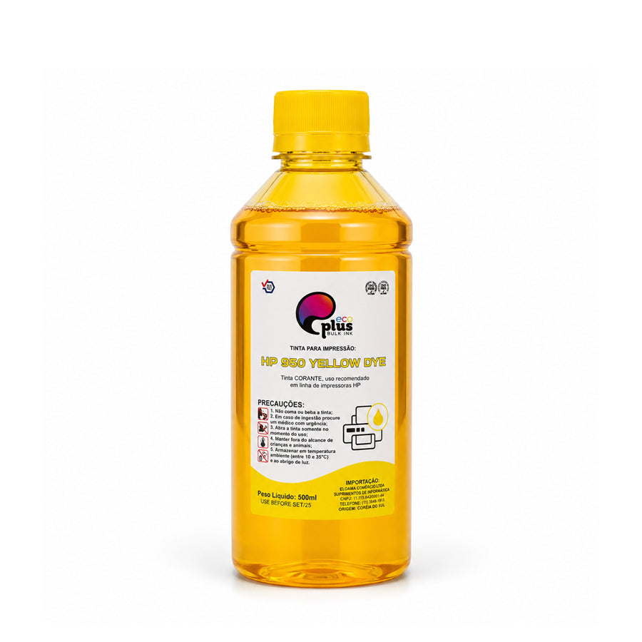 Tinta Pigmentada HP88 e HP950 Corante - EcoPlus