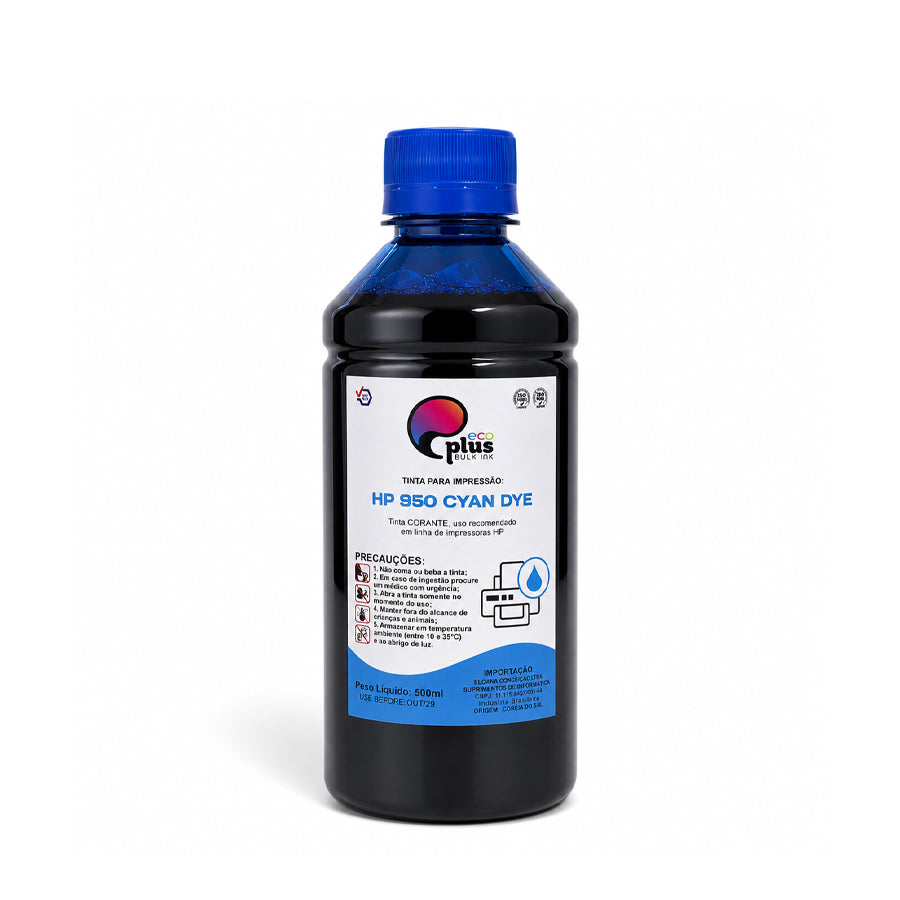 Tinta Pigmentada HP88 e HP950 Corante - EcoPlus