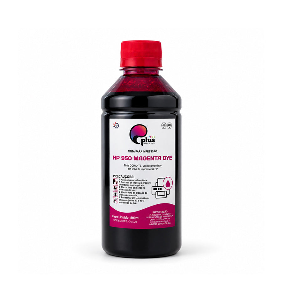 Tinta Pigmentada HP88 e HP950 Corante - EcoPlus