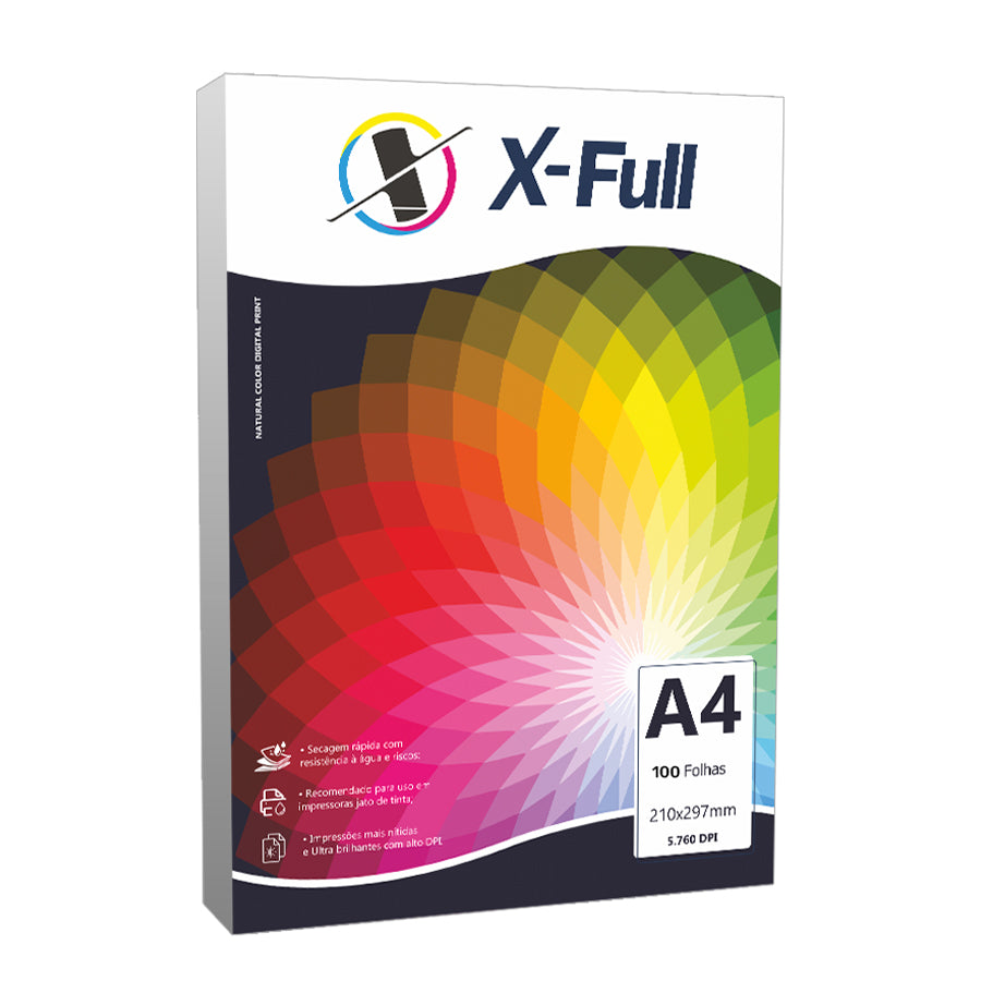 Papel Fotográfico Matte X-Full 108g A4 - 100 Folhas