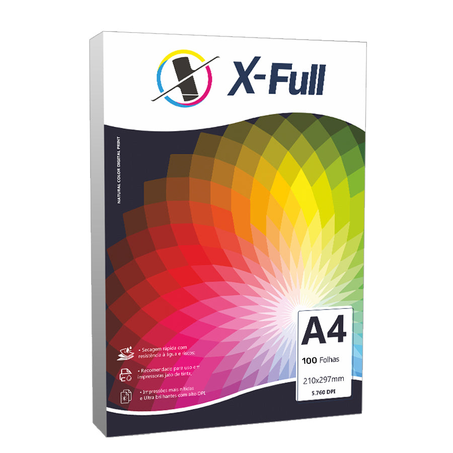 Papel Fotográfico Matte X-Full 170g A4 - 100 Folhas