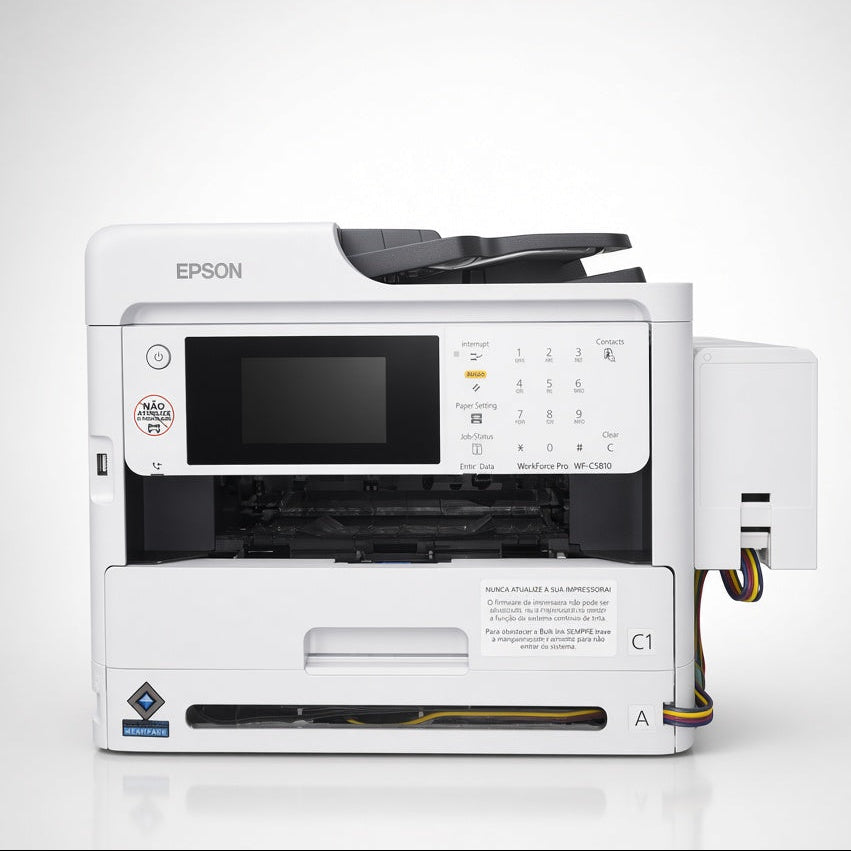Multifuncional Epson WF C5810 com tanque de tinta 600ml em cada cor