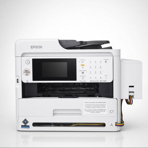 Multifuncional Epson WF C5810 com tanque de tinta 600ml em cada cor